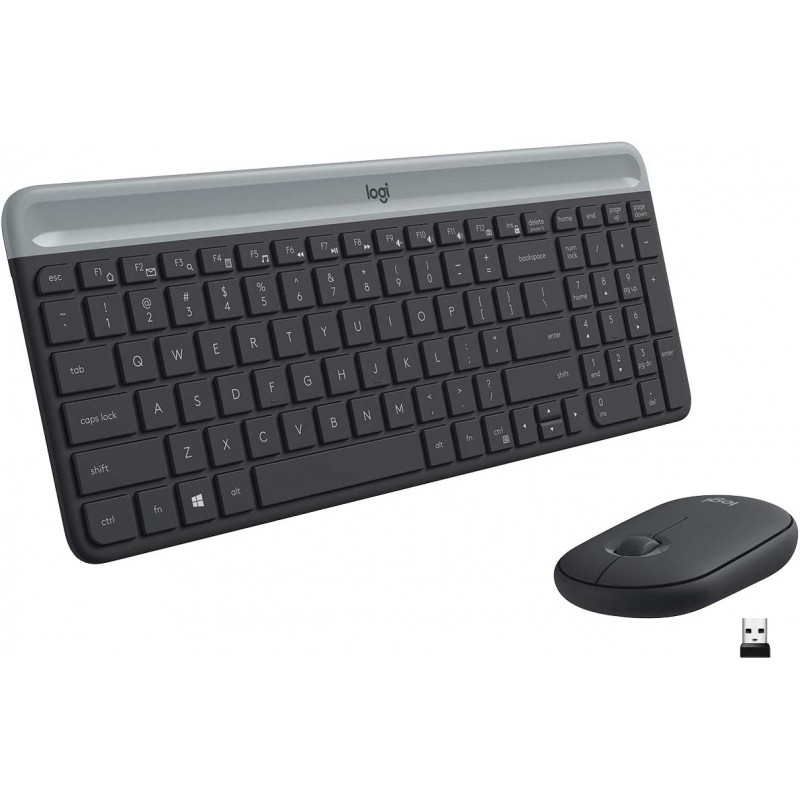 Logitech MK470 Slim Wireless Keyboard & Mouse ...