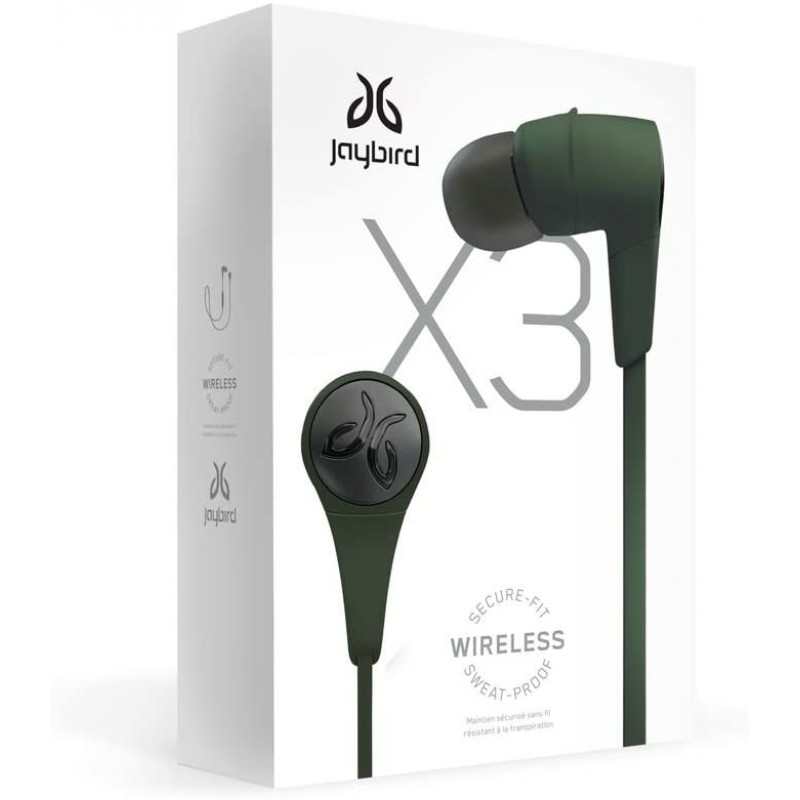 Jaybird X3 Bluetooth Wireless Headphones Designed for Sport/Running/Fitness - Alpha